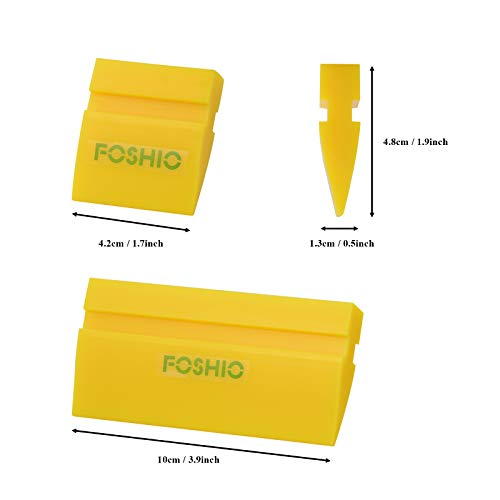 FOSHIO Mini Squeegee Window Film Tools,Rubber Squeegee Water Blade Decal Wrap Applicator Car Home Tint - Image 4
