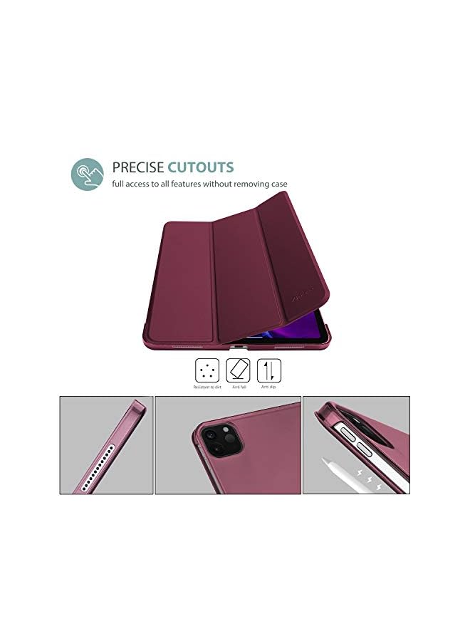 Procases Ipad Pro 12.9 Case 2022/2021 / 2020/2018, Slim Stand Hard Back Shell Smart Cover For Ipad Pro 12.9 Inch 6Th Generation 2022 / 5Th Gen 2021 / 4Th Gen 2020 / 3Rd Gen 2018 –Wine - Image 5