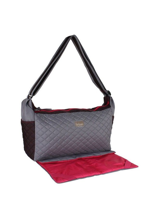 Anekaant Mumsy Grey Polyester Diaper Bag - Image 3