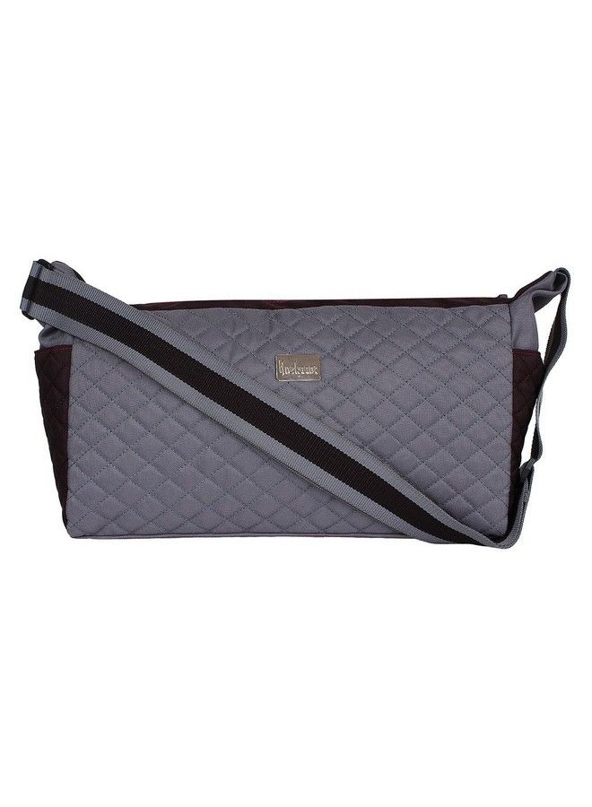 Anekaant Mumsy Grey Polyester Diaper Bag - Image 1