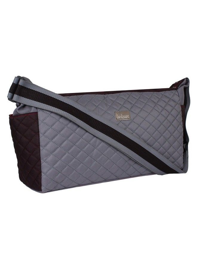 Anekaant Mumsy Grey Polyester Diaper Bag - Image 4