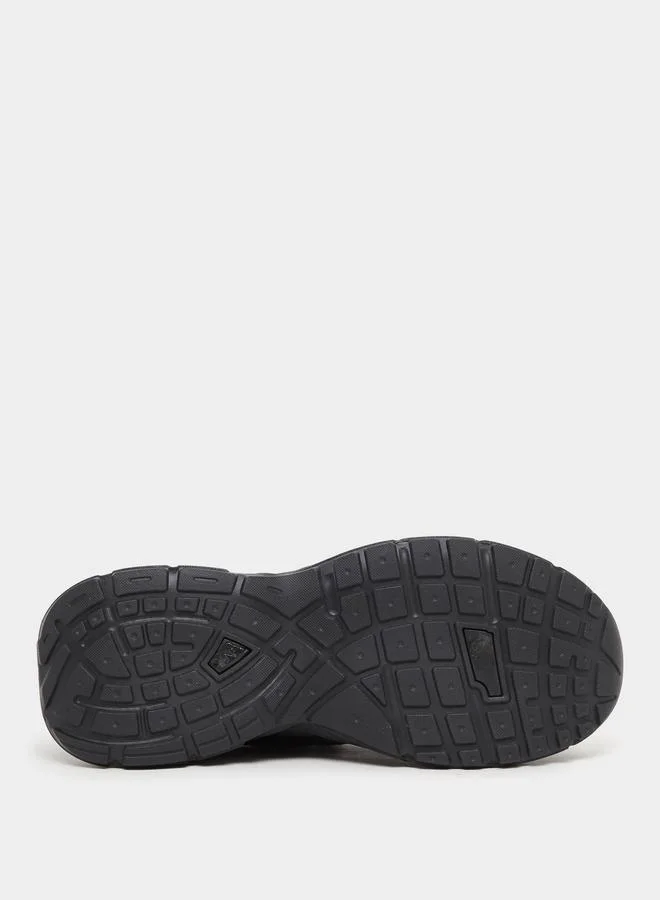 Styli Black Metallic Graphic Chunky Sole Lace Up Sneaker for Men | Best Price UAE