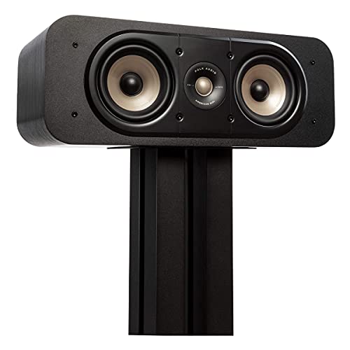 Polk Audio مكبر صوت مركزي بولك سيجنتشر إيليت ES30، مكبرات صوت مسرح منزلي، معتمد للصوت عالي الدقة، متوافق مع دولبي أتموس وDTS:X، مع تويت 1" واثنين من ووفر 5.25"، مع منفذ باس مزدوج، باللون الأسود المذهل - Image 4