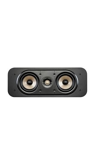 Polk Audio مكبر صوت مركزي بولك سيجنتشر إيليت ES30، مكبرات صوت مسرح منزلي، معتمد للصوت عالي الدقة، متوافق مع دولبي أتموس وDTS:X، مع تويت 1" واثنين من ووفر 5.25"، مع منفذ باس مزدوج، باللون الأسود المذهل - Image 1