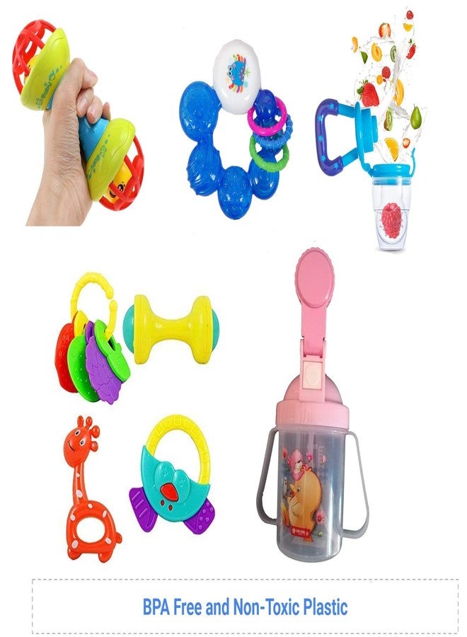 Unique Ideas - 27 Pieces New Born Baby Gift Set for 0-6 Month Baby (Clothes, Feeding, Napkin and Toys) (27 Pieces Pack) - Image 3