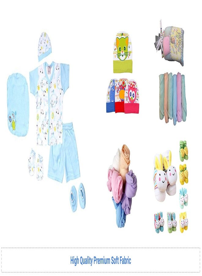 Unique Ideas - 27 Pieces New Born Baby Gift Set for 0-6 Month Baby (Clothes, Feeding, Napkin and Toys) (27 Pieces Pack) - Image 2