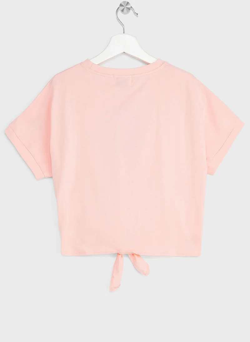 Pinata Girls Crop Top With Pleated Skirt Set
