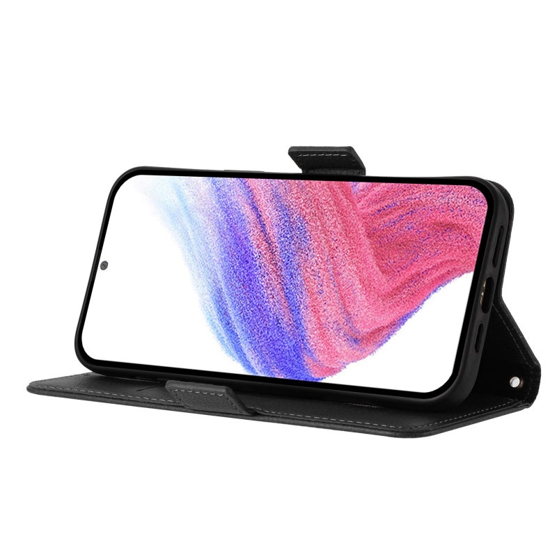 HuHa Case Cover For OPPO Find X5 Embossed Rose RFID Anti-theft Leather Phone Case(Black) - Image 3
