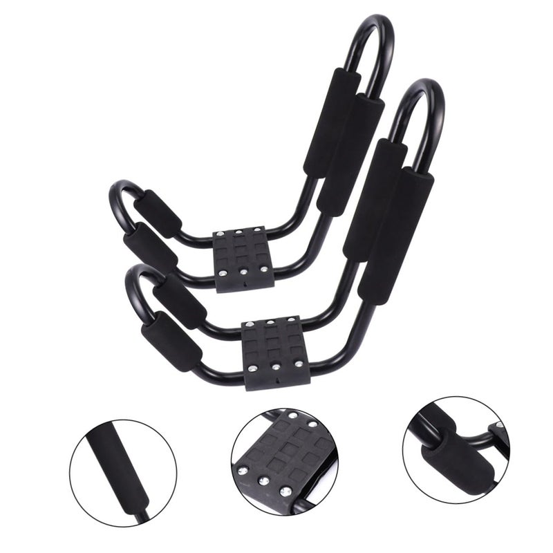 Heavy Duty SUV Kayak Roof Rack Detachable Canoe Surfboard Carrier Crossbar Set - Image 5