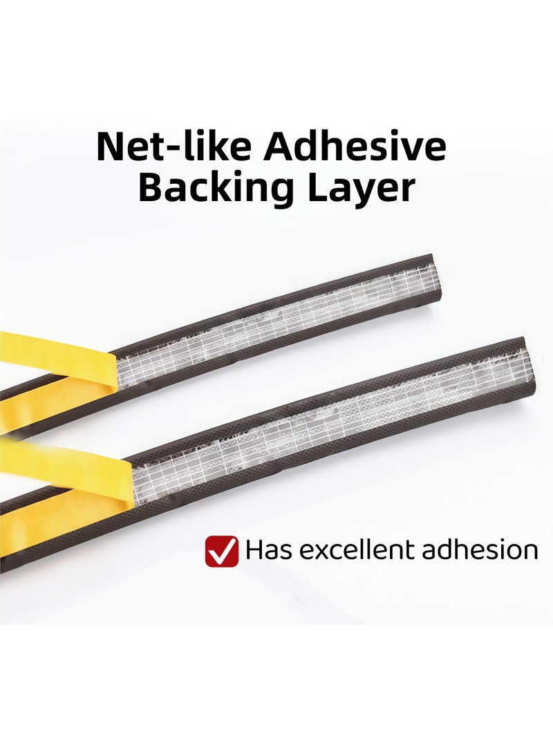 XiuWoo Door Gap Seal Strip,Window Gap Seal StripDoor Seal Strip Door Weather Stripping Self-Adhesive Rubber Door Insulation Weather Strip for Window and Door Soundproofing l-Shape Weatherstripping for Door Frame Gap Blocker(Coffee Brown) - Image 4