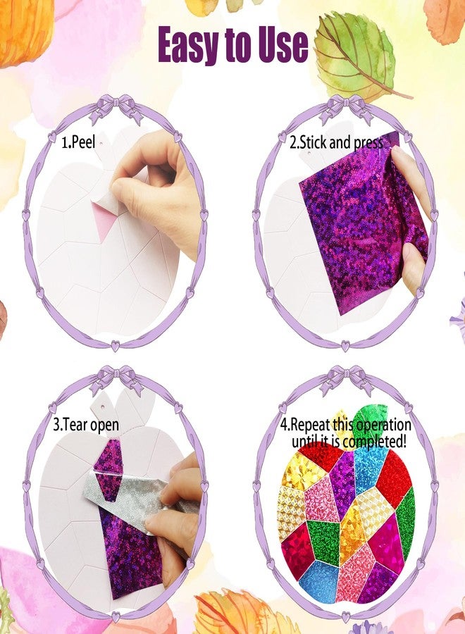 MLOLM 24 Sets Back to School Crafts DIY Foam Apple Foil Fun Arts Crafts Kit for First Day of School Gift Supplies Fall Harvest Decorations Fun Home Actives - Image 3