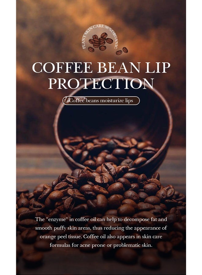 إميجز مقشر شفاه القهوة ، قناع الشفاه ومقشر الشفاه بتأثير مزدوج ، قناع الشفاه لإصلاح الشفاه للشفاه الجافة والمتشققة ، قناع الشفاه الداعم للنوم علاج الاستعادة ، مرطب الشفاه للعناية بعلاج الشفاه - Image 3