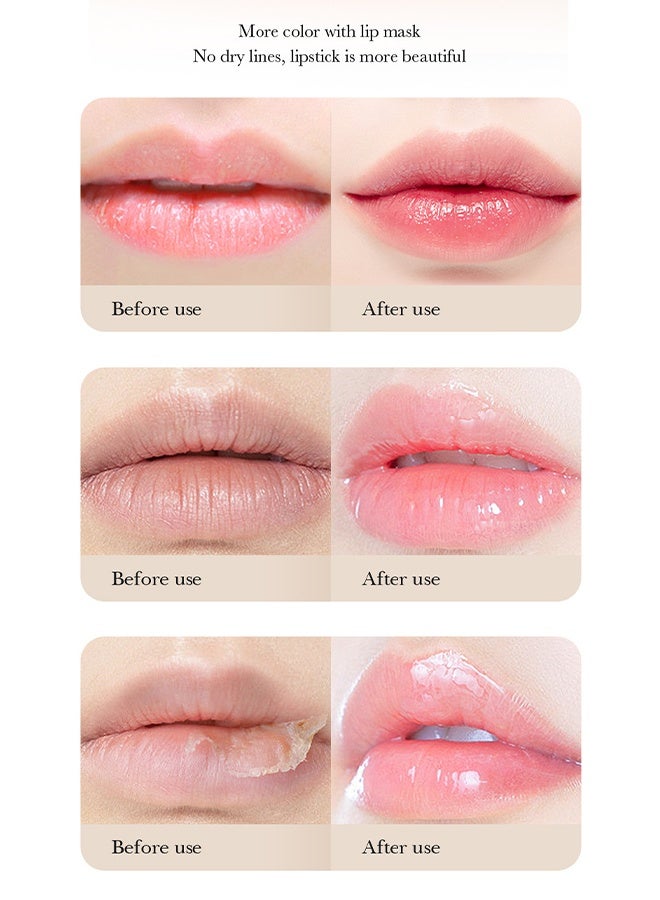 إميجز مقشر شفاه القهوة ، قناع الشفاه ومقشر الشفاه بتأثير مزدوج ، قناع الشفاه لإصلاح الشفاه للشفاه الجافة والمتشققة ، قناع الشفاه الداعم للنوم علاج الاستعادة ، مرطب الشفاه للعناية بعلاج الشفاه - Image 4