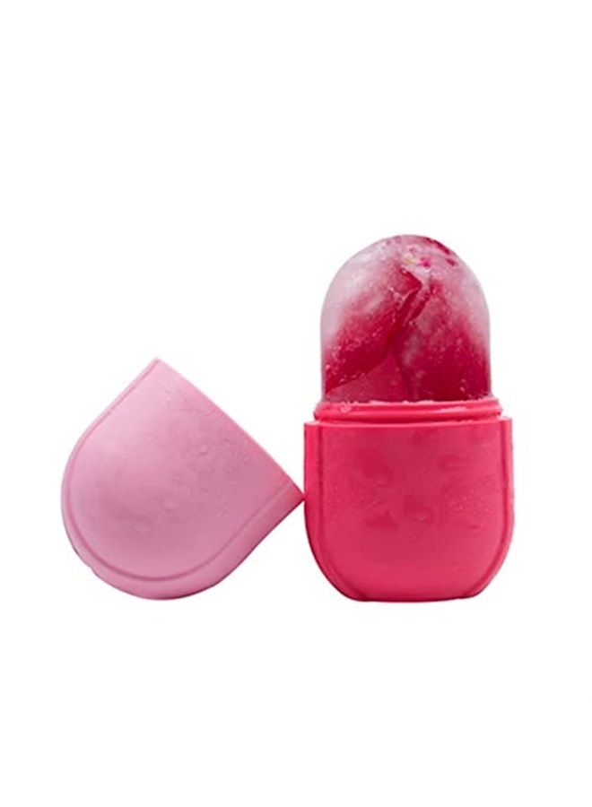 iMeasy Ice Roller for Face and Eye, Upgrated Ice Face Roller,Facial Beauty Ice Roller Skin Care Tools, Ice Facial Cube, Gua Sha Face Massage, Silicone Ice Mold for Face Beauty (Pink) - Image 1