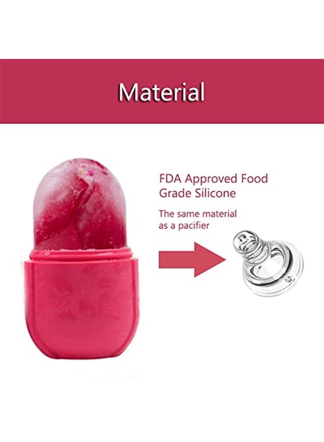iMeasy Ice Roller for Face and Eye, Upgrated Ice Face Roller,Facial Beauty Ice Roller Skin Care Tools, Ice Facial Cube, Gua Sha Face Massage, Silicone Ice Mold for Face Beauty (Pink) - Image 2
