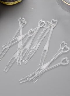 Generic 58pcs Disposable Plastic Fruit Forks for Family Parties Birthday Weddings  - Image 5