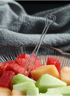 Generic 58pcs Disposable Plastic Fruit Forks for Family Parties Birthday Weddings  - Image 1