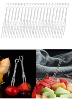 Generic 58pcs Disposable Plastic Fruit Forks for Family Parties Birthday Weddings  - Image 2