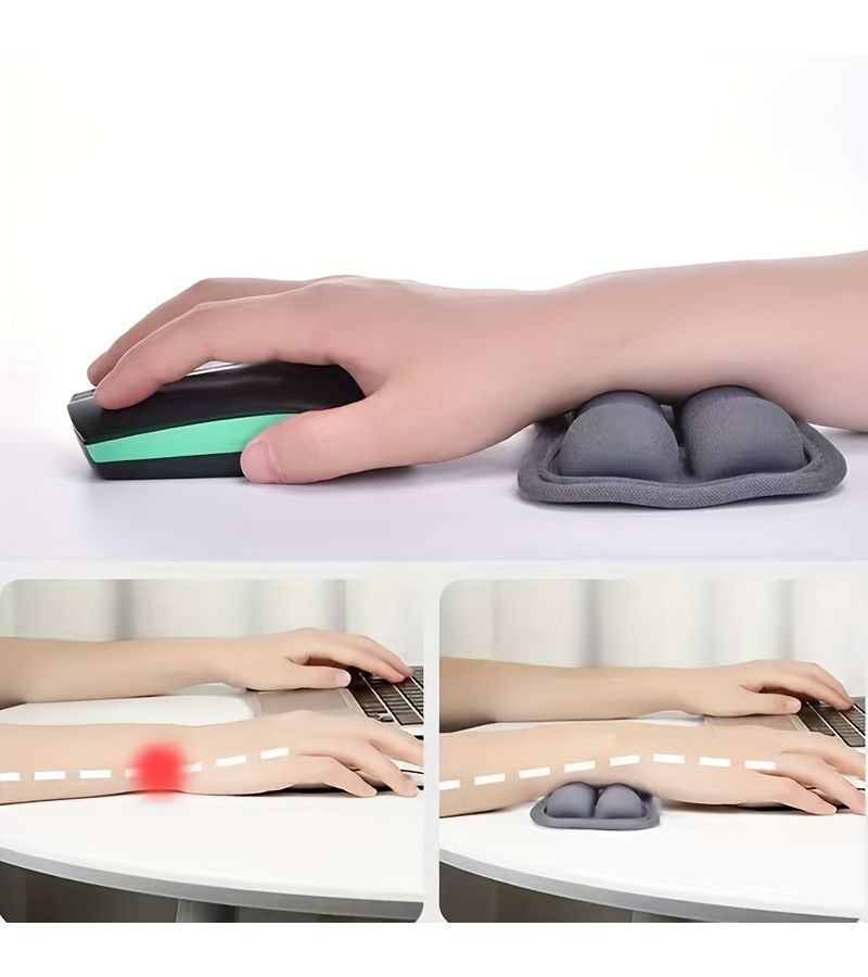 Orange Inflatable 3D Airbag Mouse Pad with Wrist Rest and Water Fill Pump - Image 3