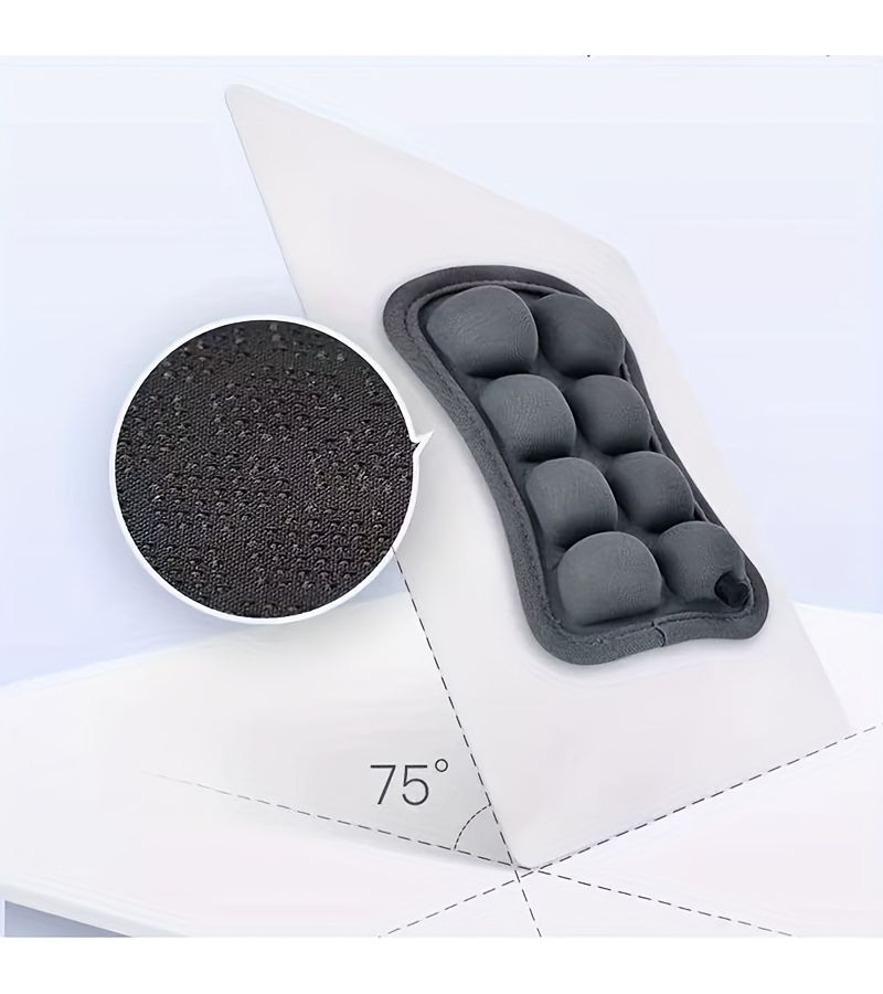Orange Inflatable 3D Airbag Mouse Pad with Wrist Rest and Water Fill Pump - Image 4