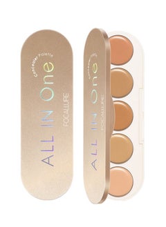 5 In 1 multi-uses Waterproof Long Lasting Concealer Palette