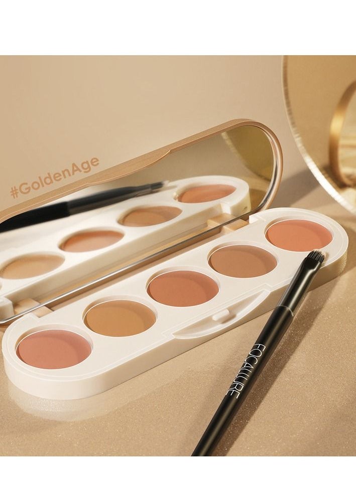 FOCALLURE - 5 In 1 multi-uses Waterproof Long Lasting Concealer Palette - Image 1
