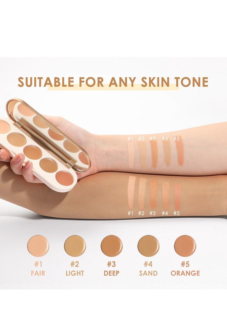 FOCALLURE - 5 In 1 multi-uses Waterproof Long Lasting Concealer Palette - Image 1