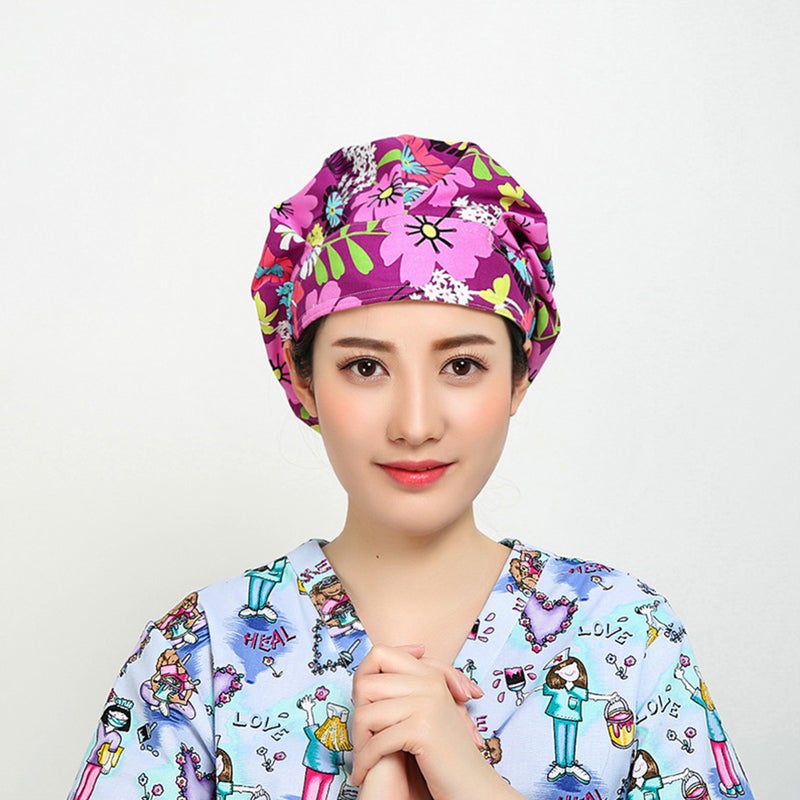Operating Room Hat Cotton Working Oil-proof Kitchen Cooking Baking Headdress ( ) - Image 2