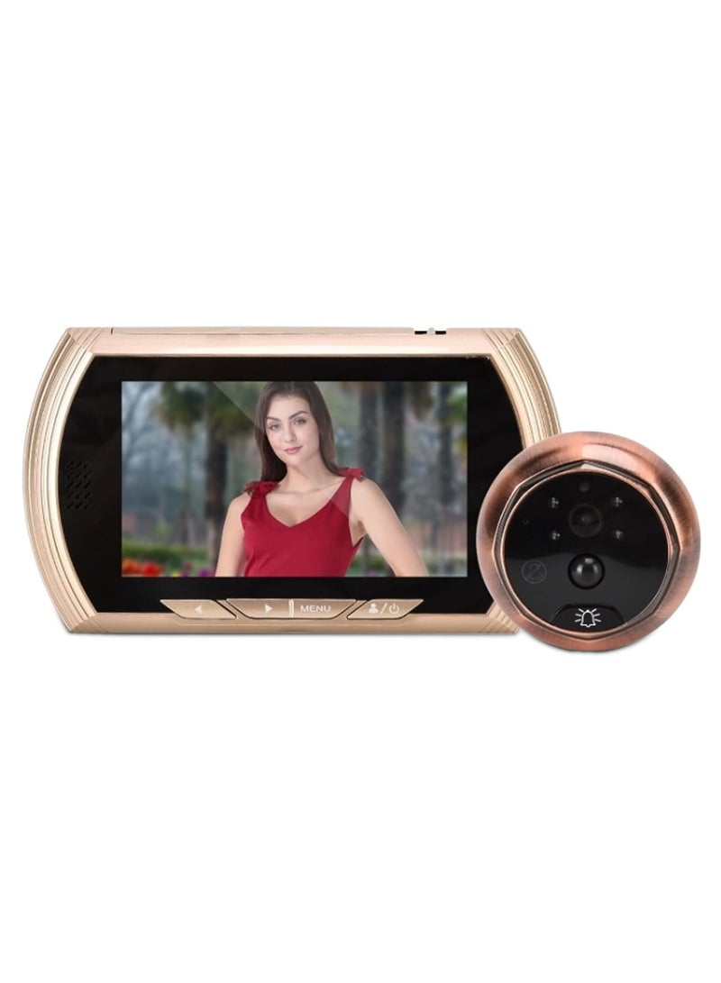 Digital Peephole Door Viewer Camera with 4.5-Inch TFT LCD, Night Vision, 170° Wide Angle, PIR Motion Detection – Home Security Video Doorbell - Image 1
