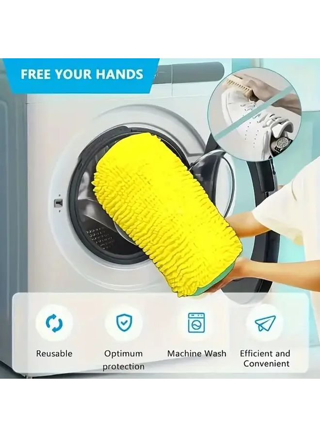 White Shoe Cleaning Bag 360 Rotating Washable Zipper Storage 2 Pair Capacity - Image 3