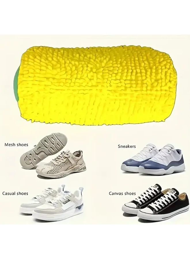 White Shoe Cleaning Bag 360 Rotating Washable Zipper Storage 2 Pair Capacity - Image 4