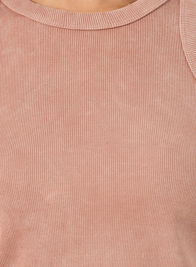 Styli Round Neck Racer Back Tank Top in Acid Wash Pack of 2 - Image 5