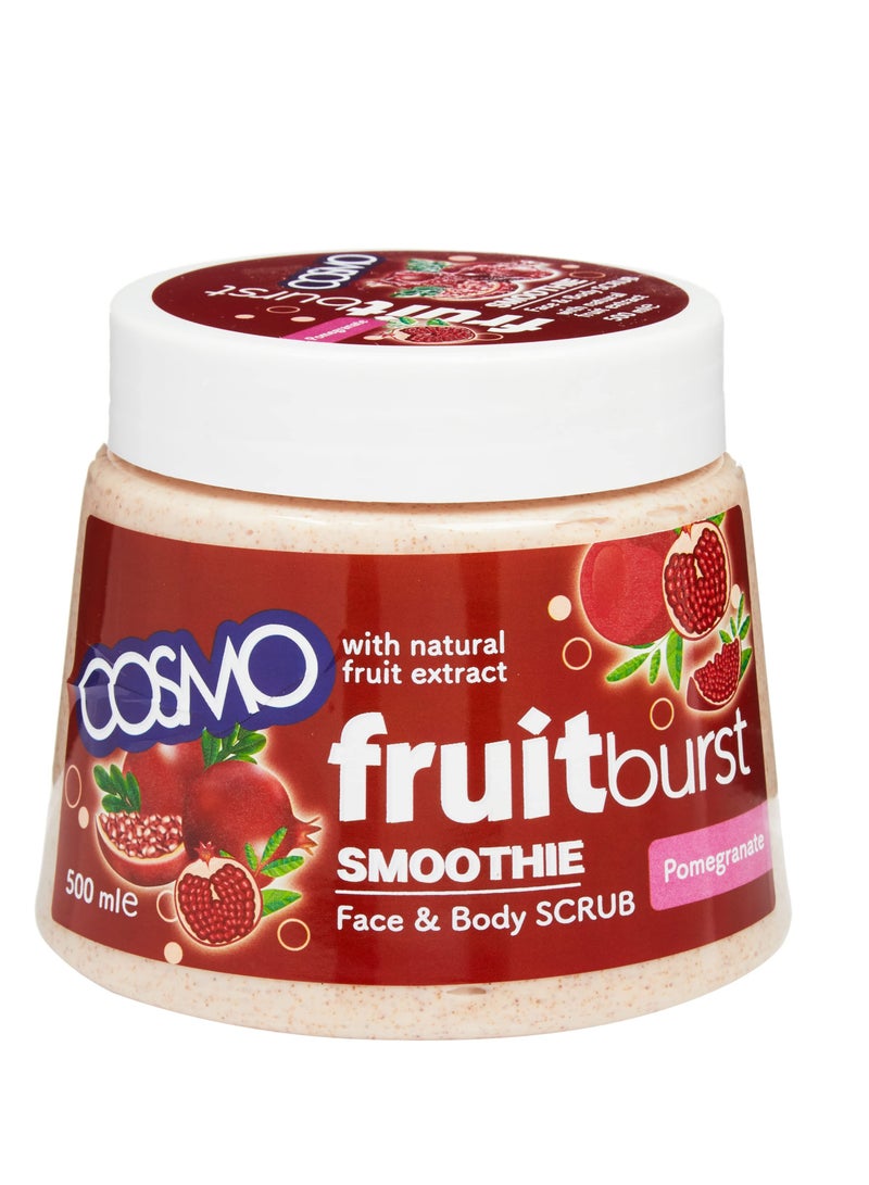 Cosmo Soft & Shine Pomegranate Face & Body Scrub, 500ml