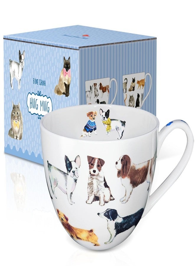 MFoffice Cute Dog Mugs for Daily Coffee and Tea, Premium 20 oz Bone China Coffee Tea Hug Mug, Perfect Holiday, Birthday, and Christmas Gift for Dog Lovers, Designed in England by Harvest Green Studio - Image 2