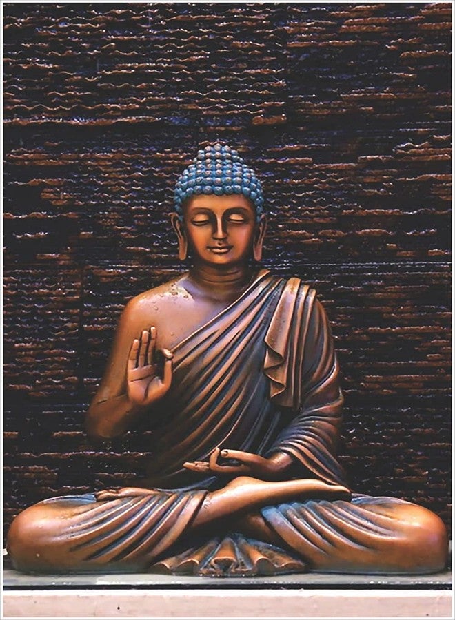 Akki Wold Gautam Buddha Vinyl Wall Sticker | Wall Sticker for Living Room, Bedroom, Office, Kids Room, Cafe Size - 60 Cm X 90 Cm - Image 3