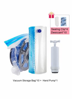Y&D 3D Printer Filament Moisture-Proof, KASTWAVE Reusable Storage bags for with Hand Pump - 10 Pack, 4 x Sealing Clip, Desiccant  - Image 5