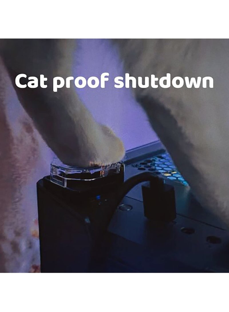 4PCS Dustproof Power Push Button Switch Covers, 22mm Safety Protector for PC Desktops and Computers - Image 3