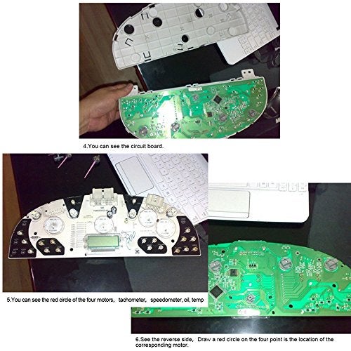 Dr.Roc Instrument Cluster Gauge Stepper Motor Repair Kit X27 168 (6 Motors,10 Backlight Bulbs,1 Remove Tool,Flux Rosin Core Solder) Compatible with Chevy Silverado Tahoe GMC Sierra Yukon - Image 5