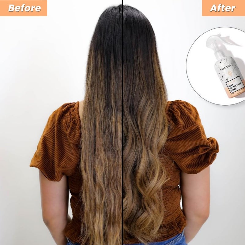 FoxyBae Heat Protectant Spray - Thermal Hair Styling Mist for Curling Iron & Blow Dryer - Prevents Frizz, Damage & Breakage, 8oz - Image 3