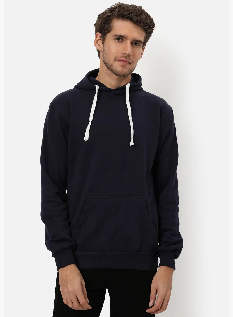 Campus Sutra Front Pocket Printed Hoodie