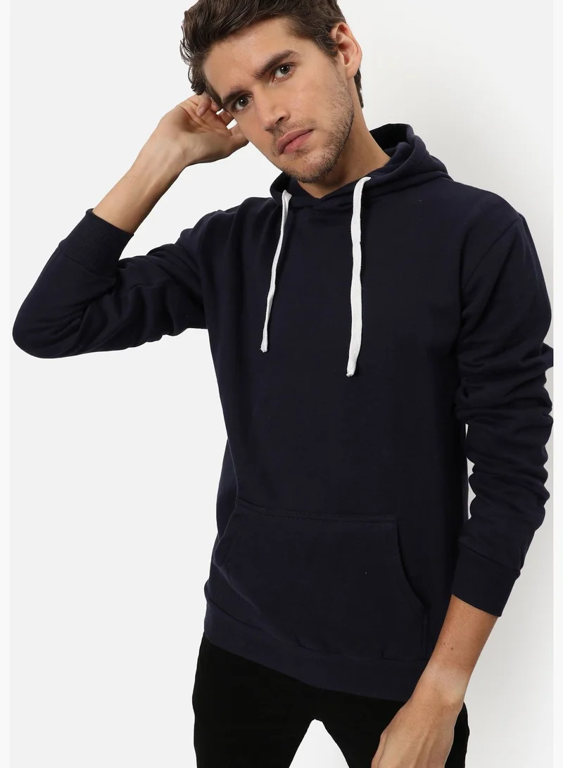 Campus Sutra Front Pocket Printed Hoodie