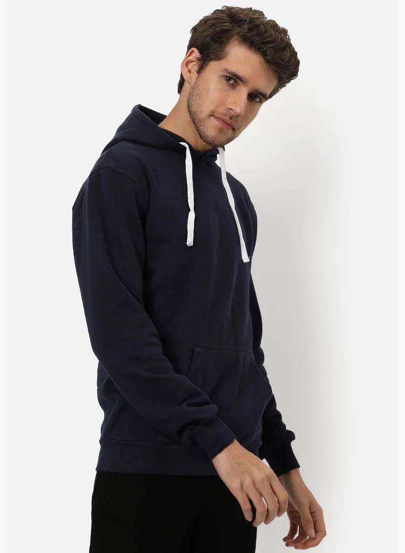 Campus Sutra Front Pocket Printed Hoodie