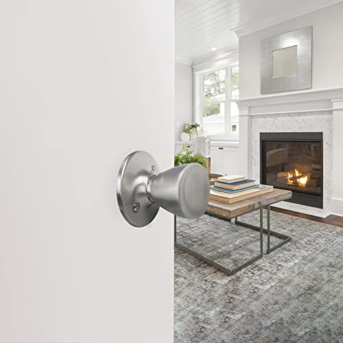 Design House 781914 Tulip Passage Hall and Closet Door Knob Satin Nickel - Image 5