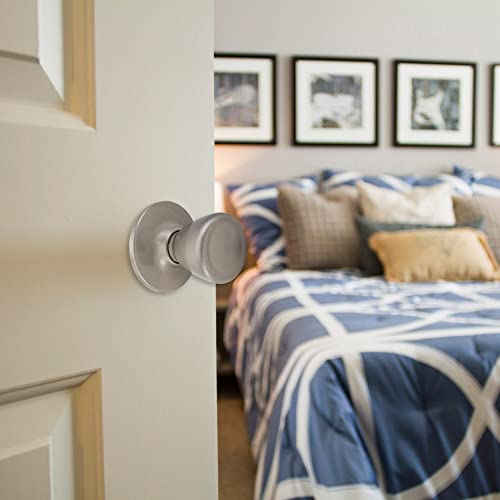 Design House 781914 Tulip Passage Hall and Closet Door Knob Satin Nickel - Image 4
