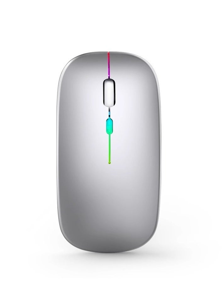 Hugifts Rechargeable Dual-Mode Wireless Mouse with RGB Light, 2.4G and Bluetooth 5.1, Portable Silent Mouse for Office and Travel  - Image 2