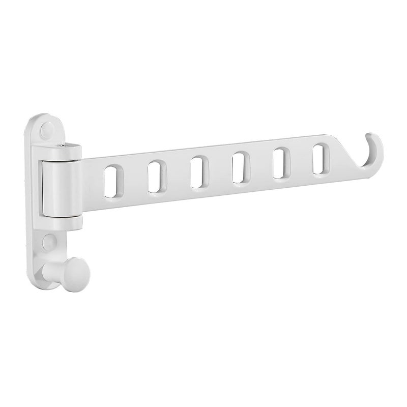JOOM Laundry Drying Rack Wall Mounted Clothes Drying Rack Clothes Hanger -Coat Hanger Holder White - Image 1