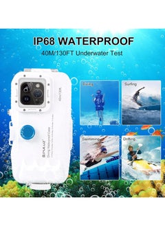 Fat Cow Diving Case for Apple iPhone 15/14 Pro Max 40 Meters Sealed Waterproof Housing