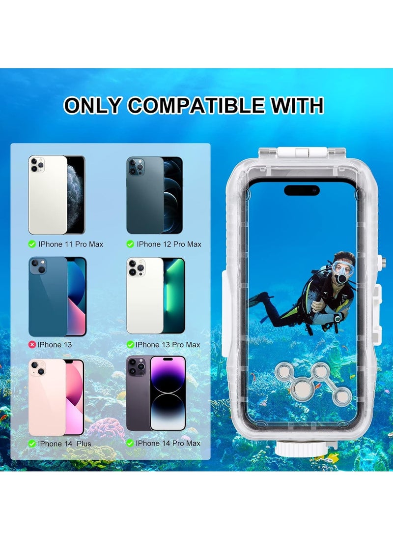 PULUZ - Fat Cow Diving Case for Apple iPhone 15/14 Pro Max 40 Meters Sealed Waterproof Housing - Image 1