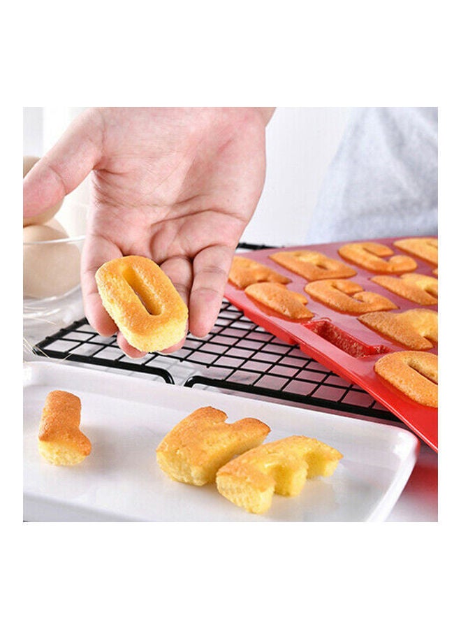 نيبمينينت قالب خبز البودينج على شكل حروف أبجدية أحمر 33 x 3 22.50سم - Image 2