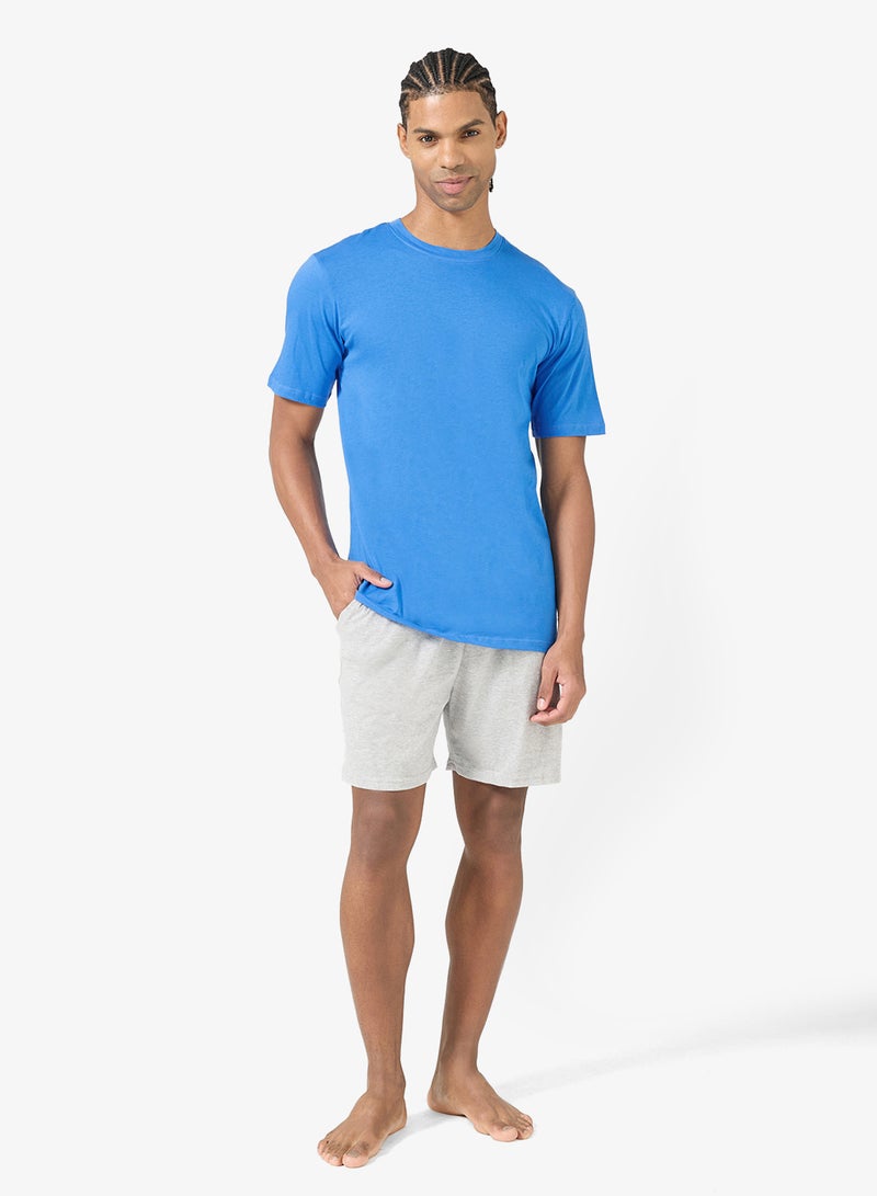 سفنتي فايف طقم بيجامة تي شيرت وشورت - Image 1